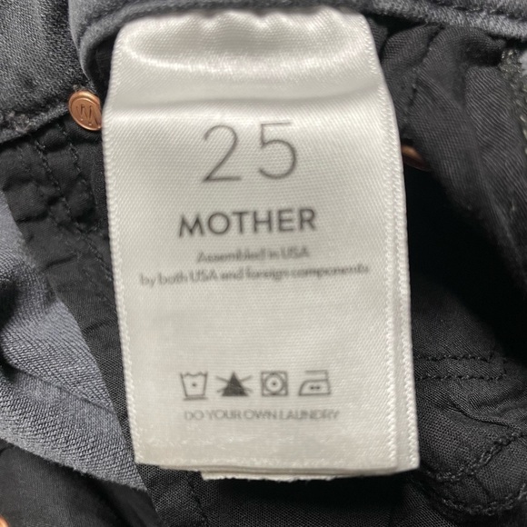 Mother High Waisted Looker Ankle Fray Color Dancing in the moonlight 25 Stretch - Picture 11 of 15